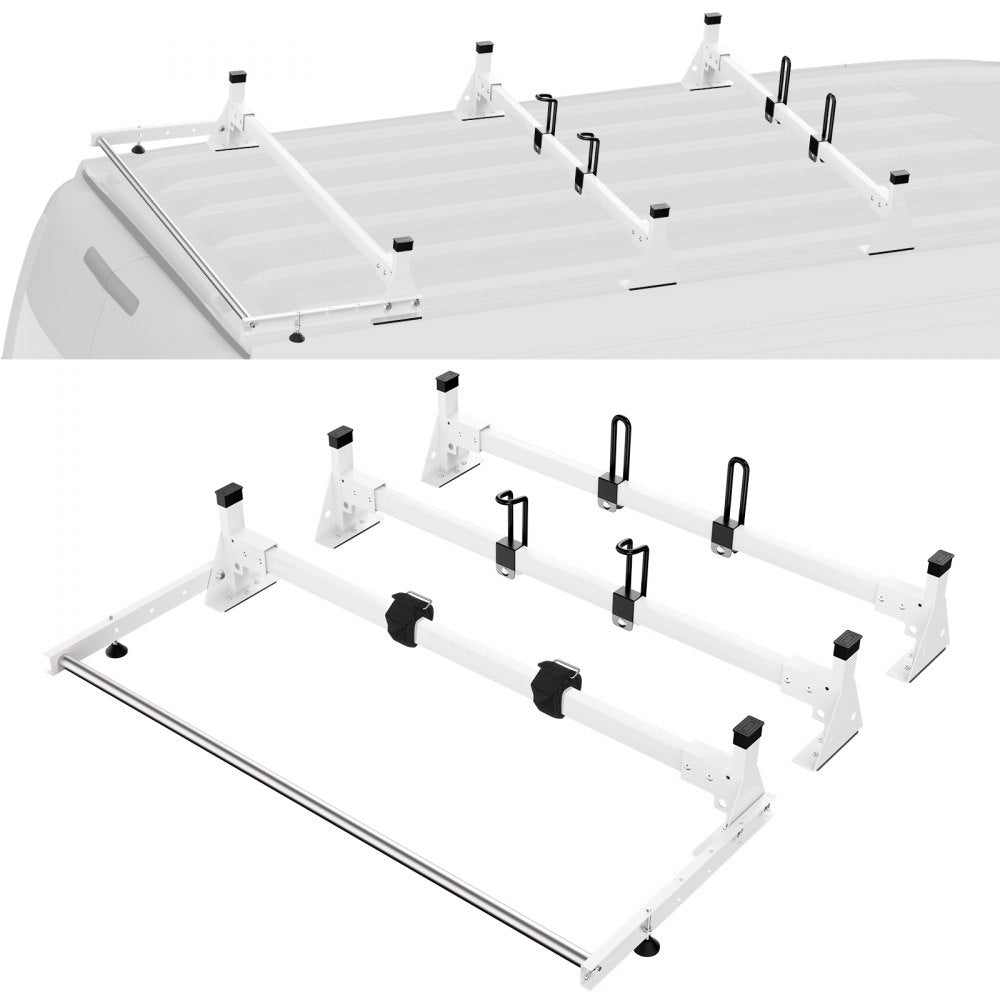 VEVOR Trailer Ladder Rack Van Roof Ladder Rack for Ford Transit Custom 2013-2024 