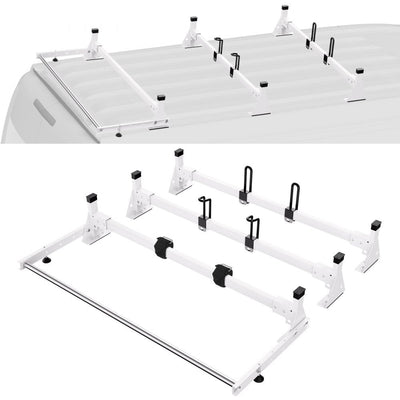 VEVOR Trailer Ladder Rack Van Roof Ladder Rack for Ford Transit Custom 2013-2024 