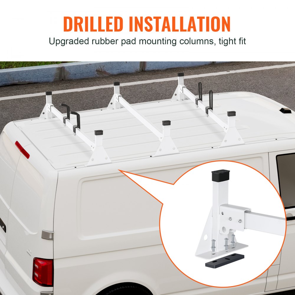 VEVOR Trailer Ladder Rack Van Roof Rack for Ford Transit 150 250 350 2015-2022 