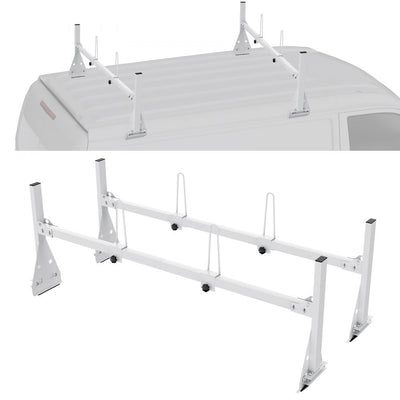 VEVOR Trailer Ladder Rack Van Roof Ladder Rack 600 lbs 56.7-63 inch Adjustable 