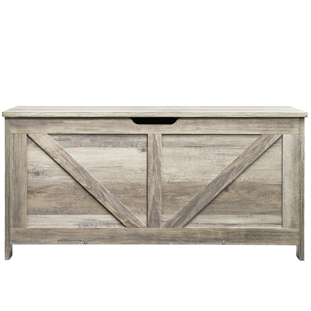 VEVOR Kids Toy Storage Bench Wooden Toy Box Chest 38.98 x 15.55 x 18.9 in Gray 