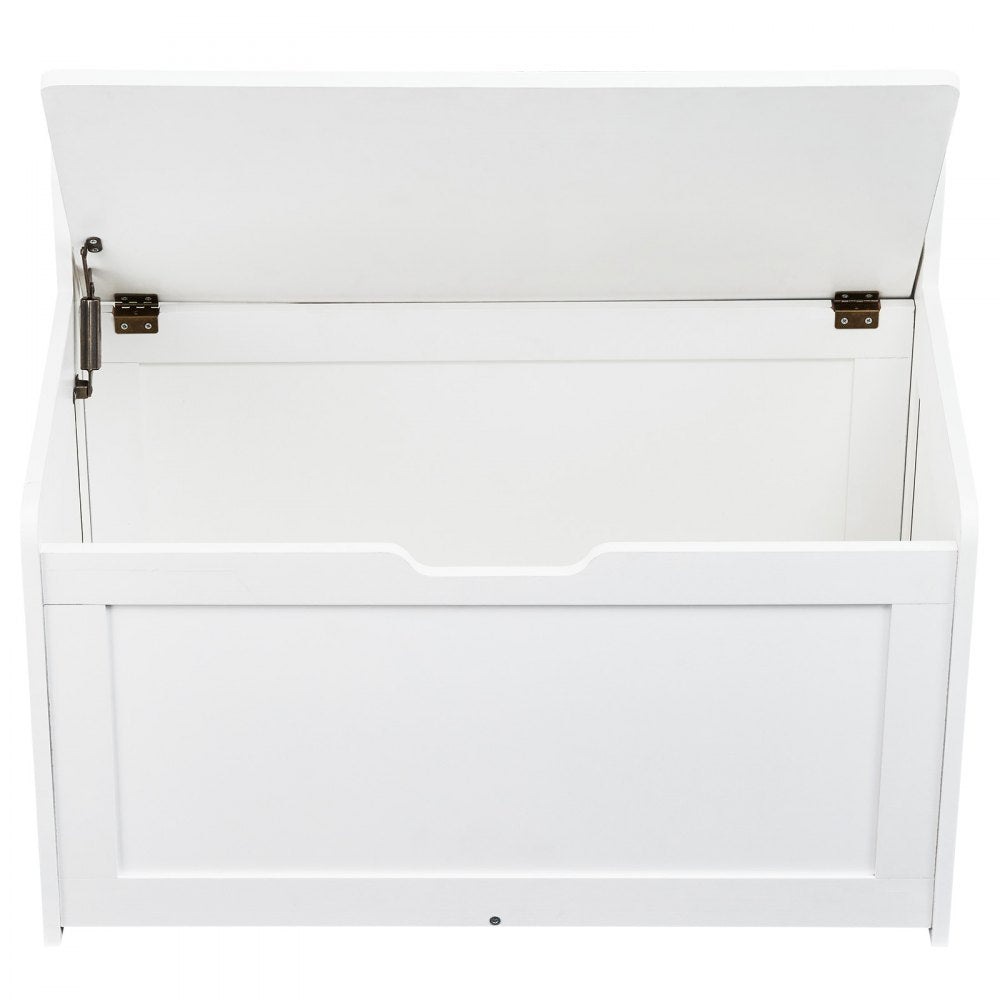 VEVOR Kids Toy Storage Bench Wooden Toy Box Chest 32.68 x 17.91 x 24.02" White 