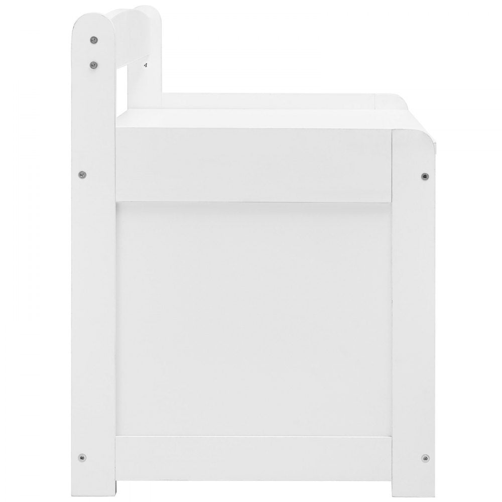 VEVOR Kids Toy Storage Bench Wooden Toy Box Chest 32.68 x 17.91 x 24.02" White 