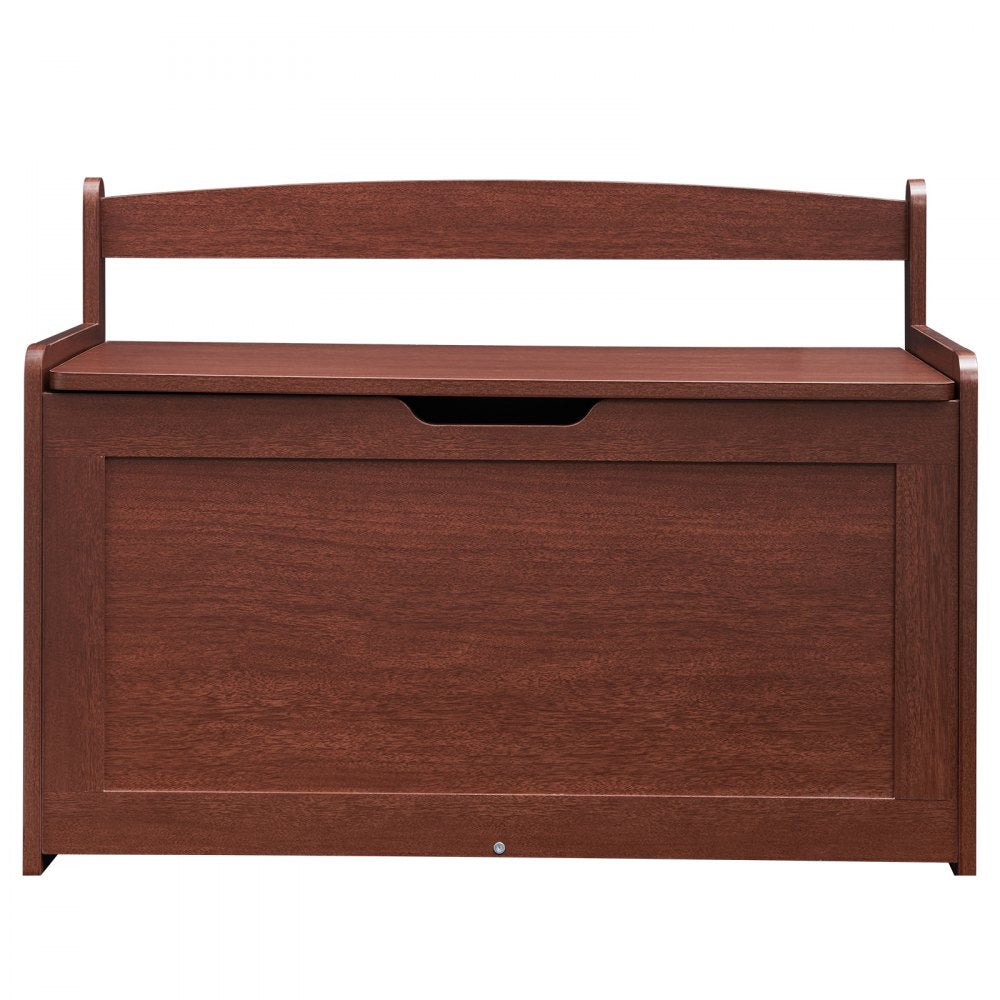 VEVOR Kids Toy Storage Bench Wooden Toy Box Chest 32.68 x 17.91 x 24.02" Cherry 