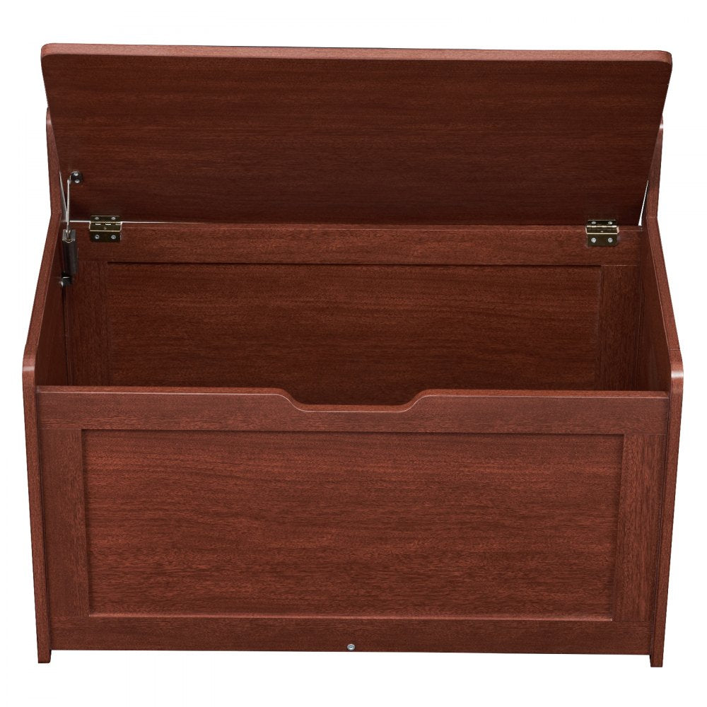 VEVOR Kids Toy Storage Bench Wooden Toy Box Chest 32.68 x 17.91 x 24.02" Cherry 