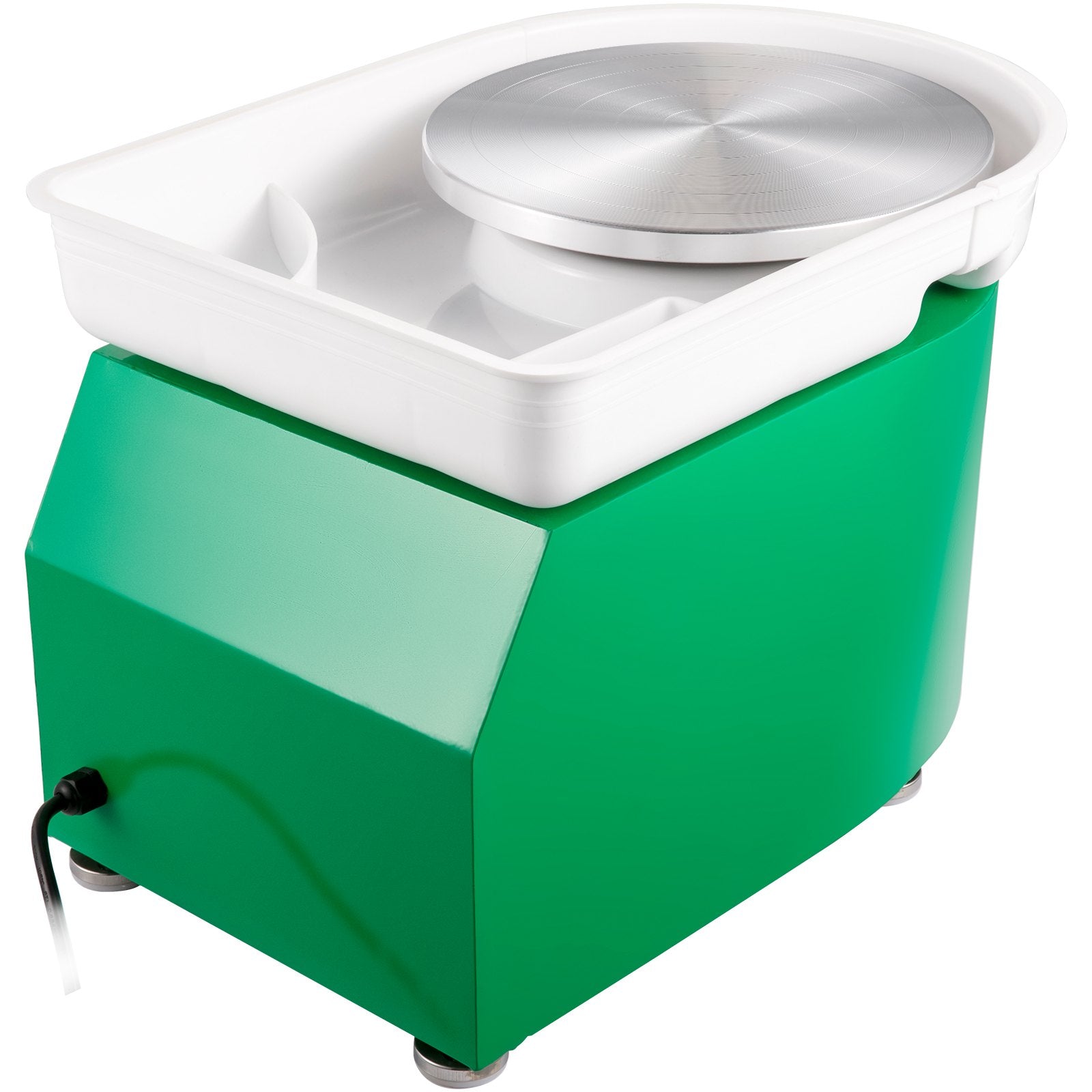 VEVOR Pottery Wheel 28cm Pottery Forming Machine 350W Electric Pottery Wheel with Adjustable Feet Lever Pedal DIY Clay Tool with Tray for Ceramic Work Clay Art DIY Clay Green, 18 Piece 