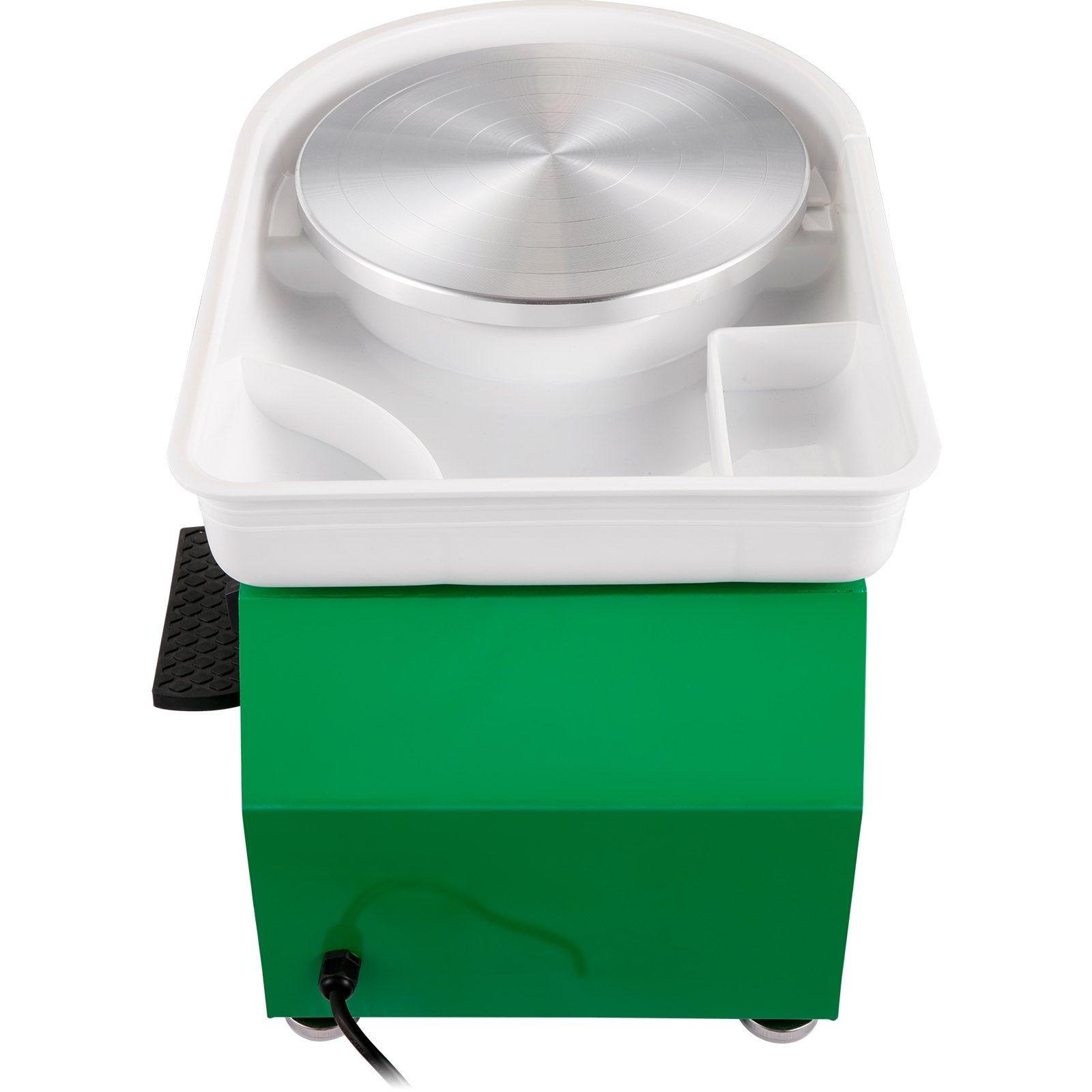 VEVOR Pottery Wheel 28cm Pottery Forming Machine 350W Electric Pottery Wheel with Adjustable Feet Lever Pedal DIY Clay Tool with Tray for Ceramic Work Clay Art DIY Clay Green, 18 Piece 