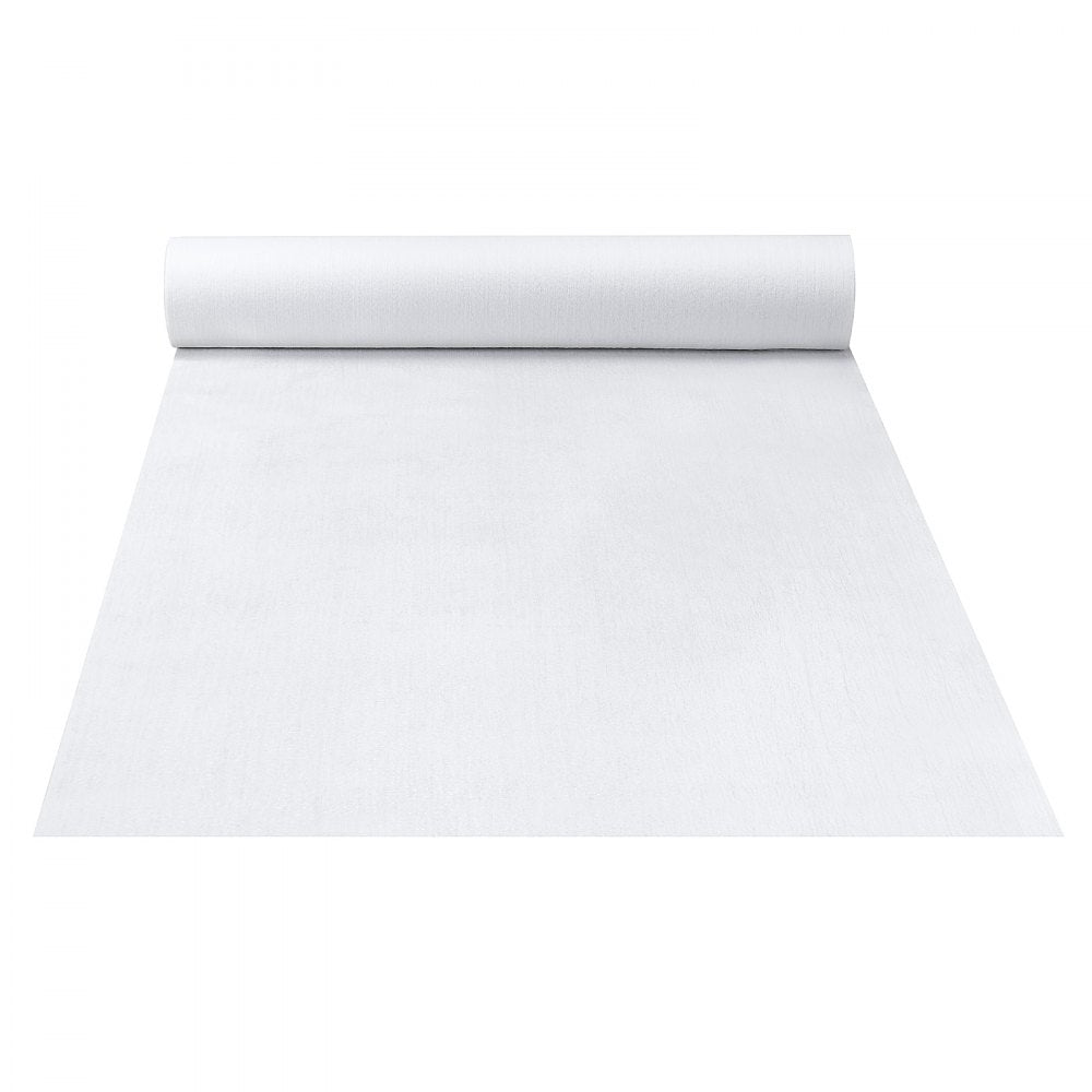 VEVOR Carpet Protection Film, 39" x 100' Floor and Surface Shield, Easy to Cut Simple Installation, Fiber Fabric Car Mat Protection Film Roll for Construction & Renovation,White 