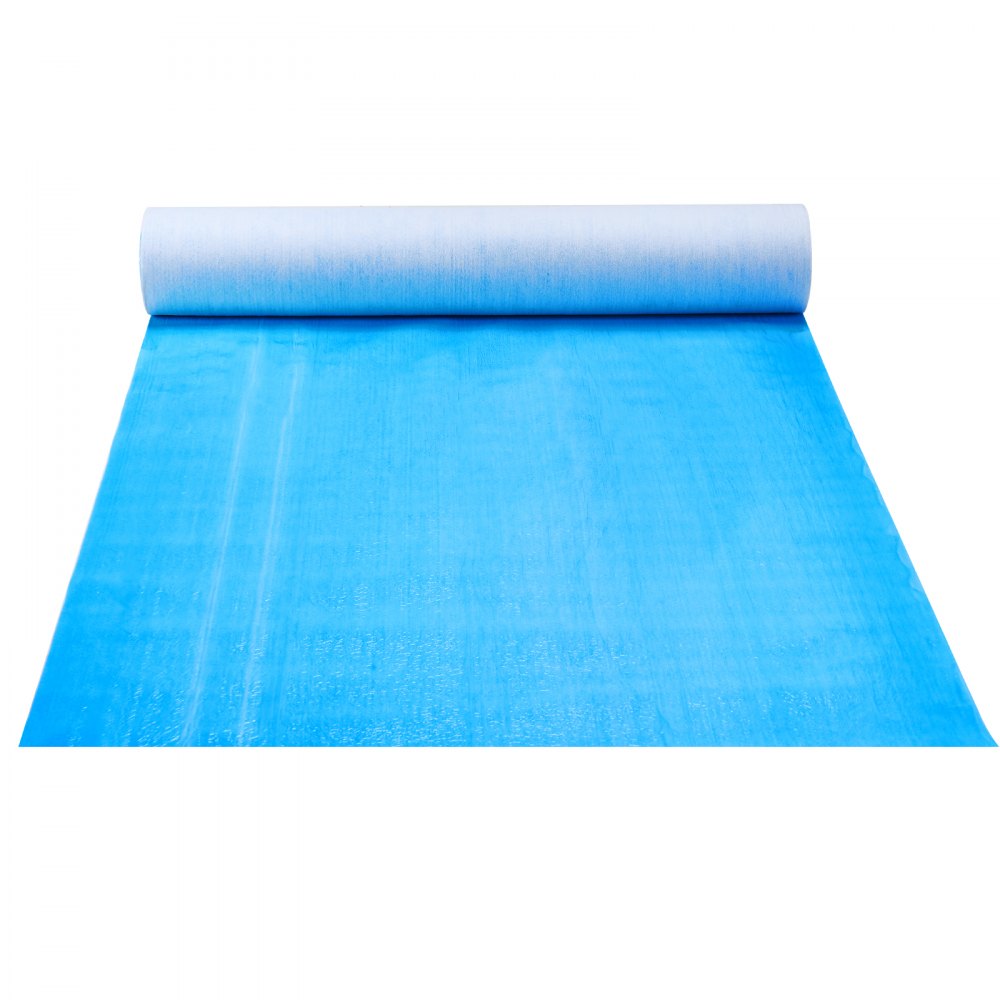 VEVOR Carpet Protection Film, 40" x 84' Floor and Surface Shield, Easy to Cut Simple Installation, Fiber Fabric Car Mat Protection Film Roll for Construction & Renovation,Blue 