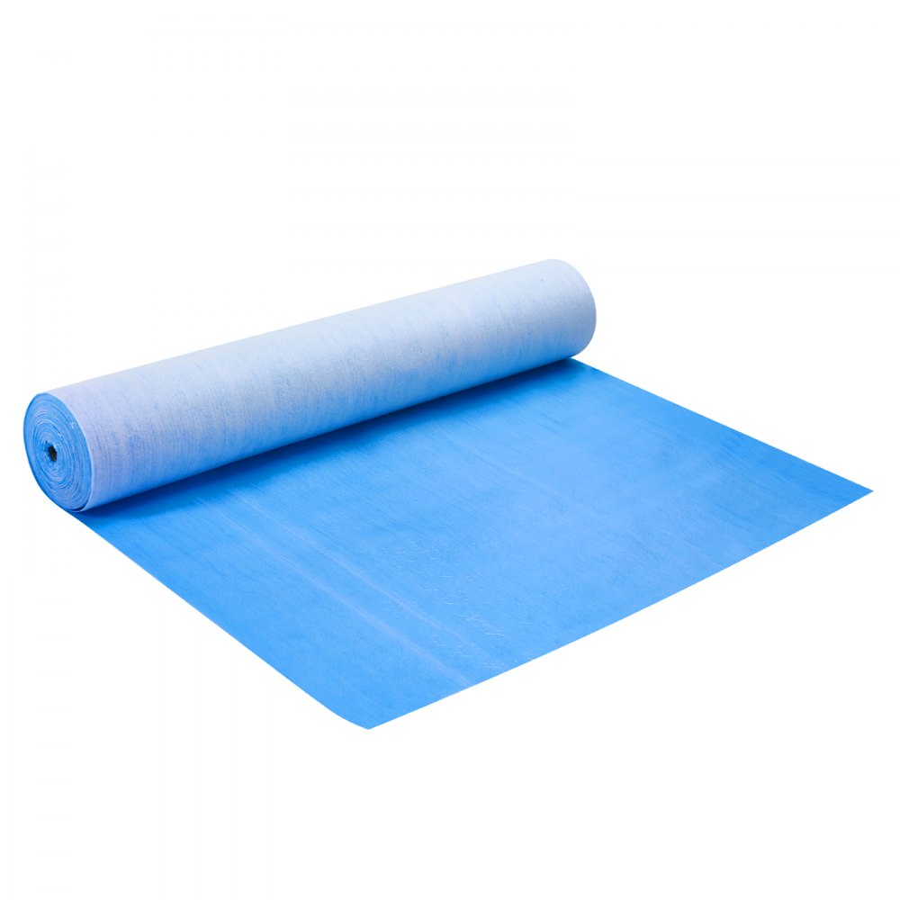 VEVOR Carpet Protection Film, 40" x 84' Floor and Surface Shield, Easy to Cut Simple Installation, Fiber Fabric Car Mat Protection Film Roll for Construction & Renovation,Blue 