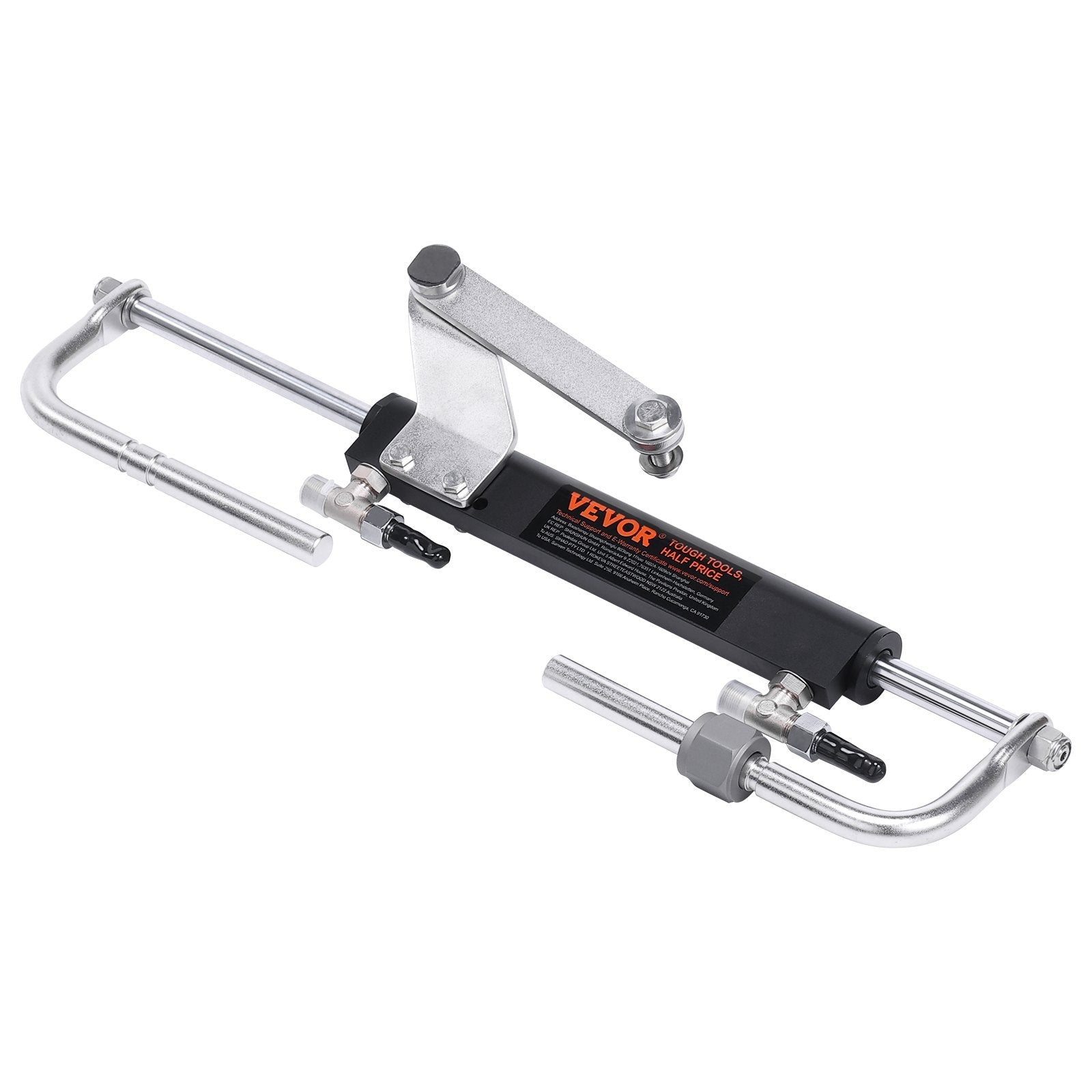 VEVOR Hydraulic Steering Kit 90HP Hydraulic Outboard Steering Kit with Helm Pump Cylinder Marine Steering System Kit 