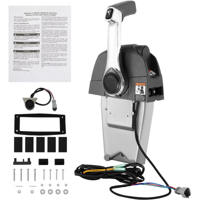 VEVOR Boat Throttle Control 5006182 Side Mount Outboard Remote Control Single Lever Binnacle for Evinrude and Johnson Outboards Throttle Gear Control 