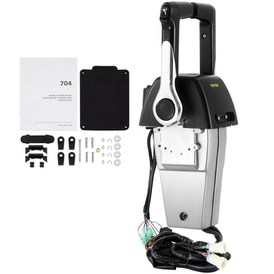 VEVOR Boat Throttle Control 704-48207-R0-00 Boat Control Box Dual Twin Engine Mount Outboard Remote Control Binnacle Remote Control Throttle Gear Control Compatible with Yamaha Outboard 