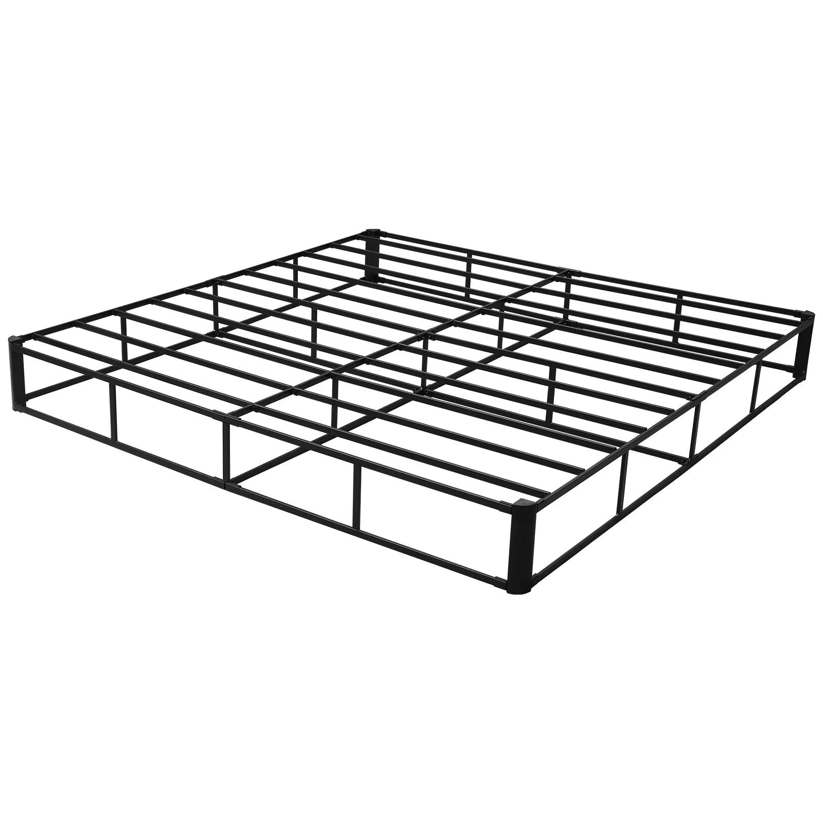 King Size Box Spring 9" Heavy Duty Metal Bed Frame with Washable Fabric Cover, 3500 lb Capacity Mattress Foundation
