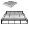 VEVOR Box Spring Queen Size Bed Frame with Fabric Cloth 79.1L x 59.6W x 9.1H in