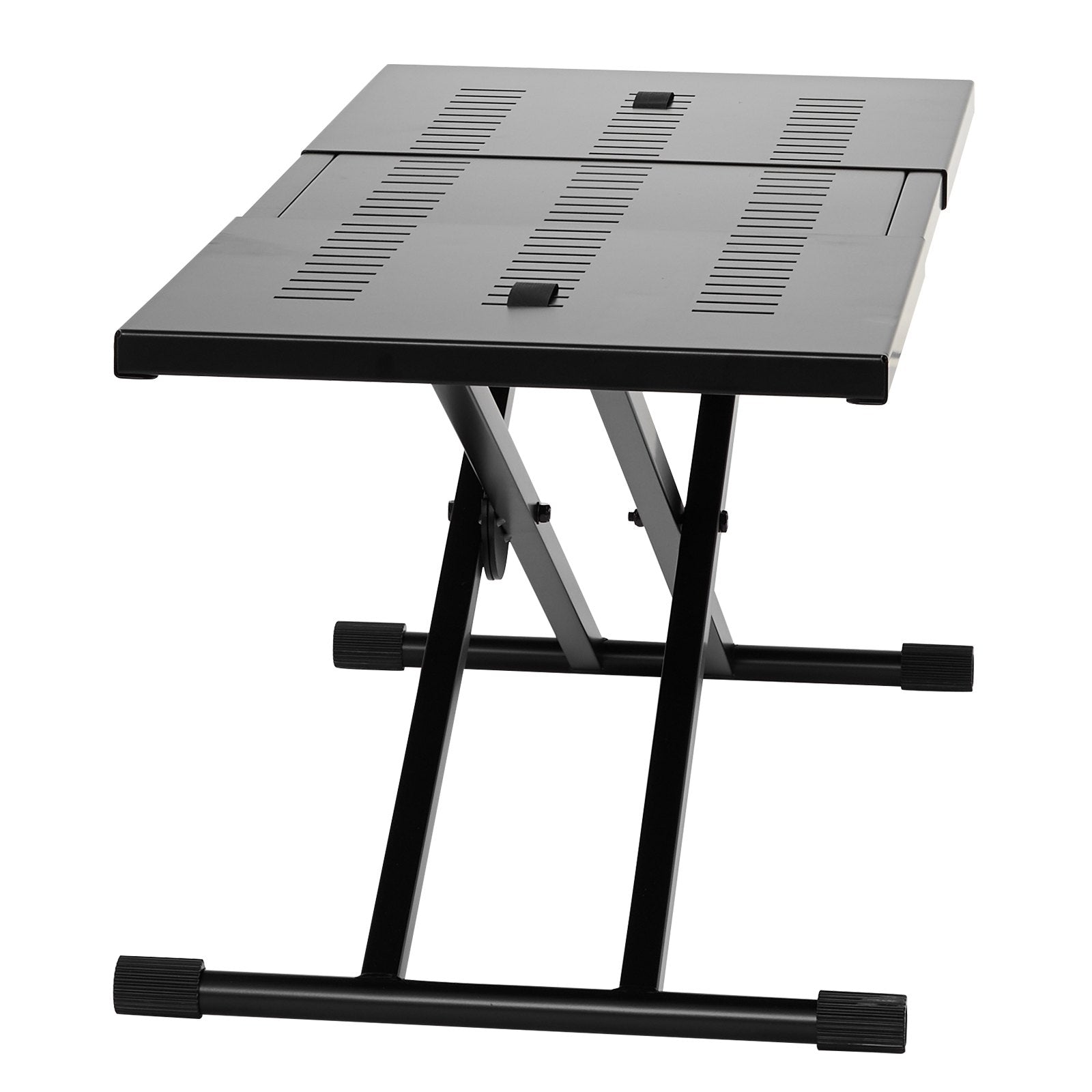 VEVOR Portable DJ Table with Double-X Braced Keyboard Stand Adjustable Height 