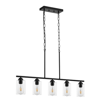 VEVOR 5-Light Kitchen Island Pendant Lights 60W Adjustable Dining Room Light E26 