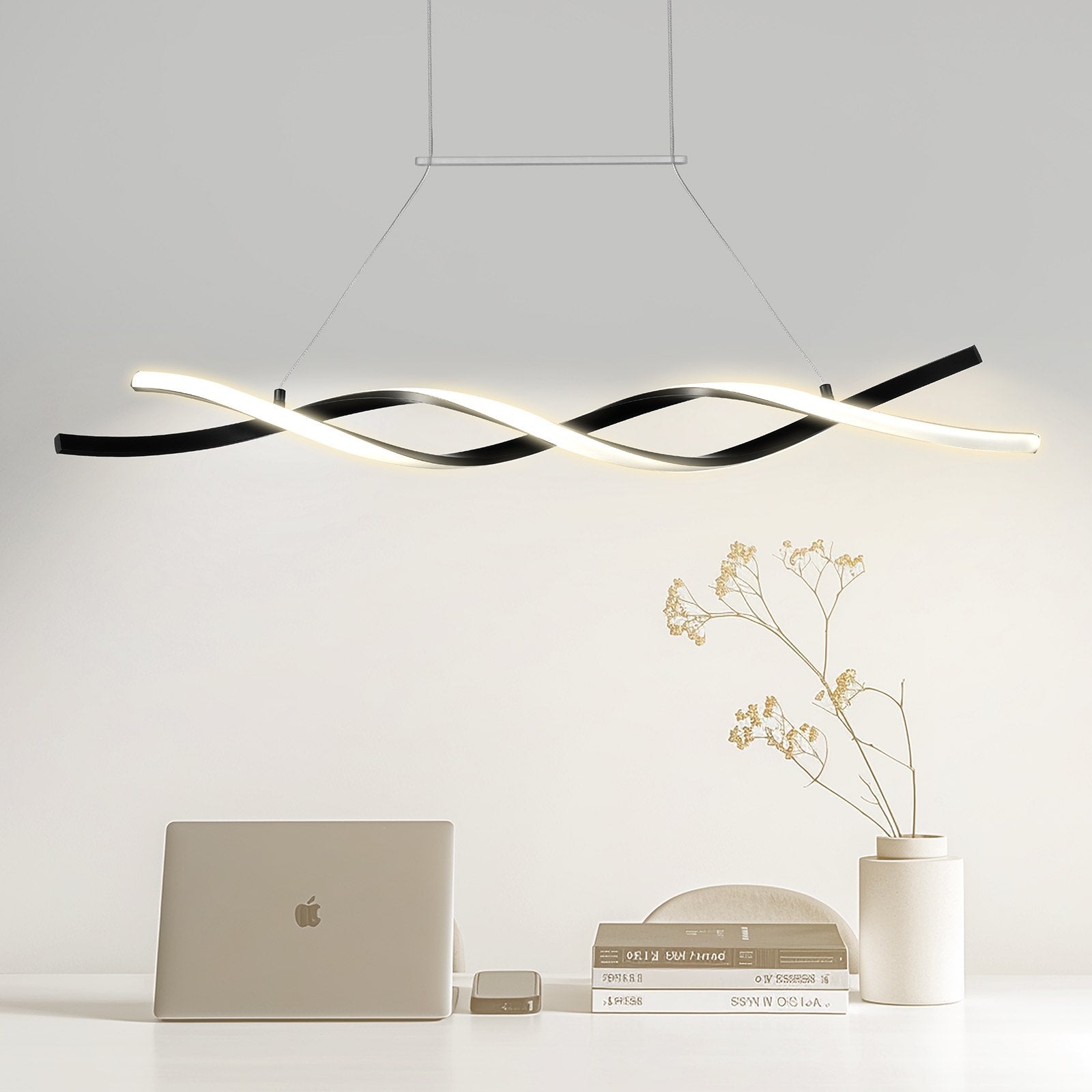 VEVOR Modern Chandelier Light Fixtures Dimmable LED Pendant Light Remote Control 