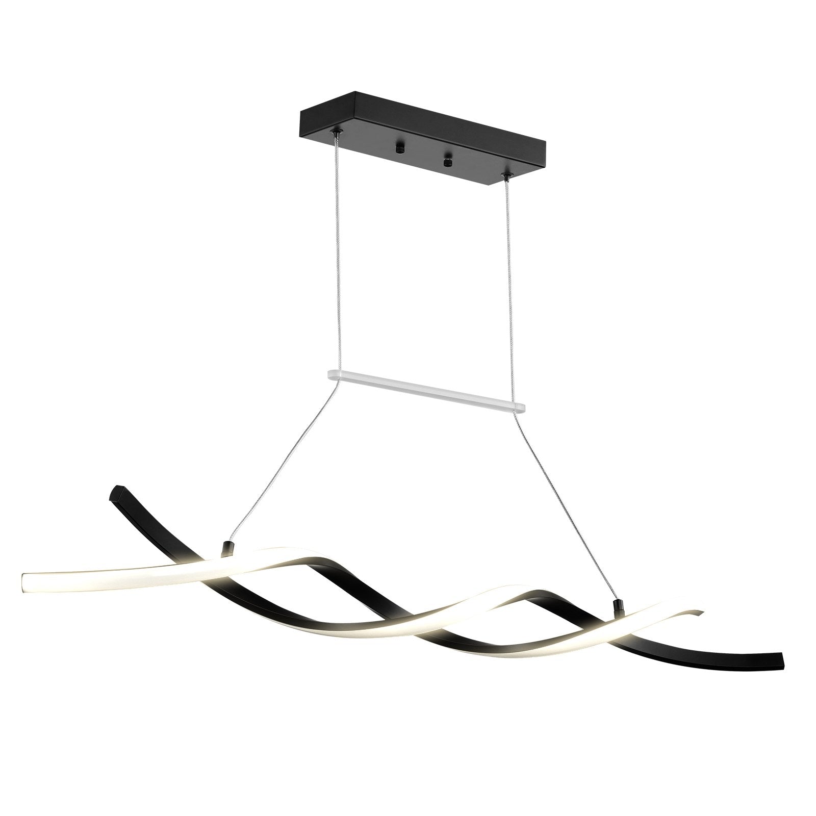 VEVOR Modern Chandelier Light Fixtures Dimmable LED Pendant Light Remote Control 