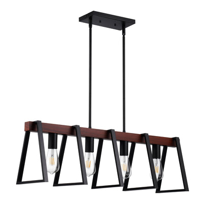 VEVOR 4-Light Kitchen Island Pendant Lights 60W Adjustable Dining Room Light E26 