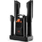 VEVOR Detachable 4-Tube Shoe Dryer with Timer and Quick Drying Black & Orange