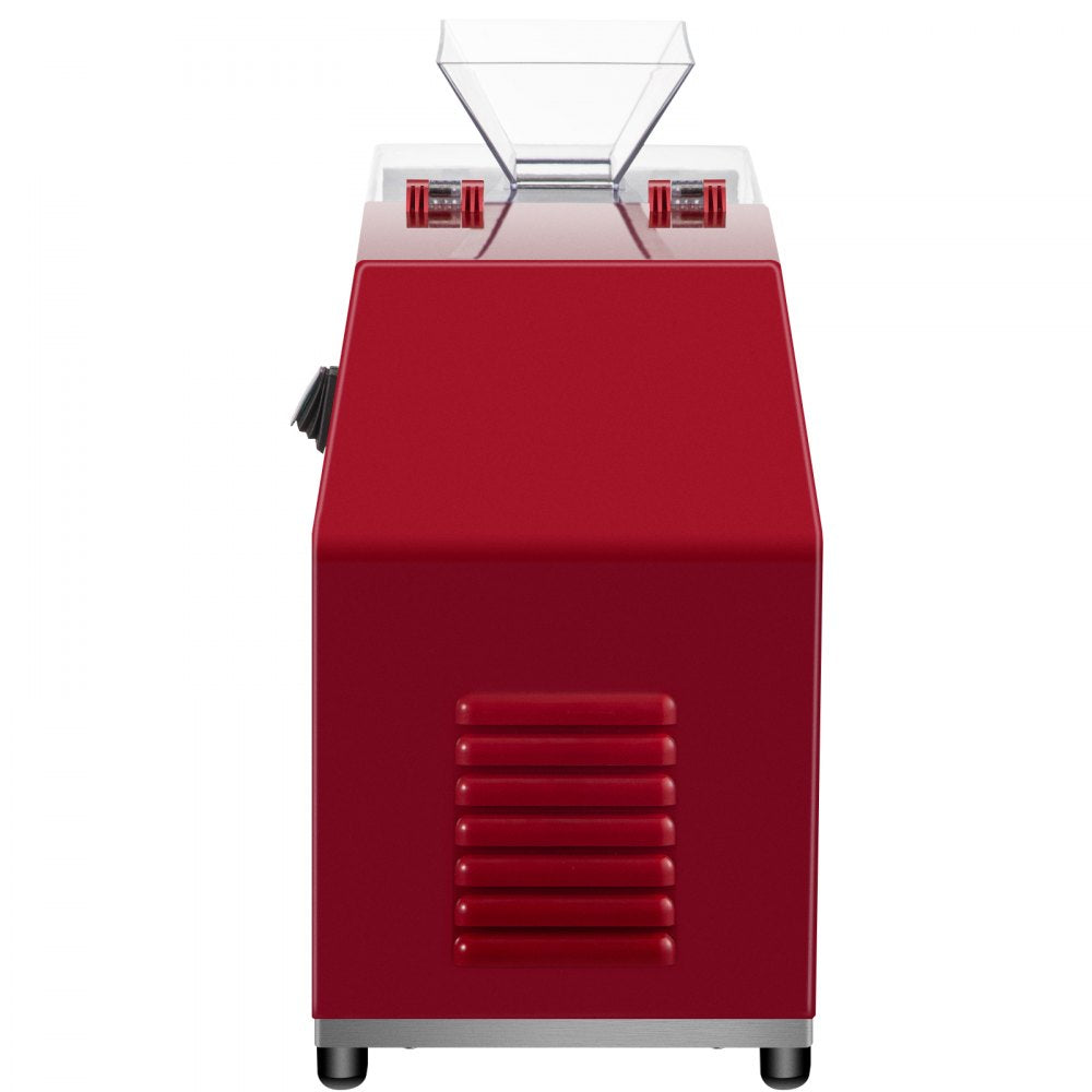 VEVOR Commercial Meat Cutting Machine, 551 Lbs/H 850W Meat Shredding Machine, 3.5mm Blade Electric Meat Cutter, Stainless Steel Restaurant Food Cutter, for Kitchen Supermarket Lamb Beef Chicken, Red 