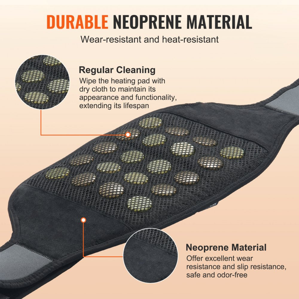 VEVOR Far Infrared Heating Pad 10 Natural Jade & 10 Tourmaline Stone Heating Pad 