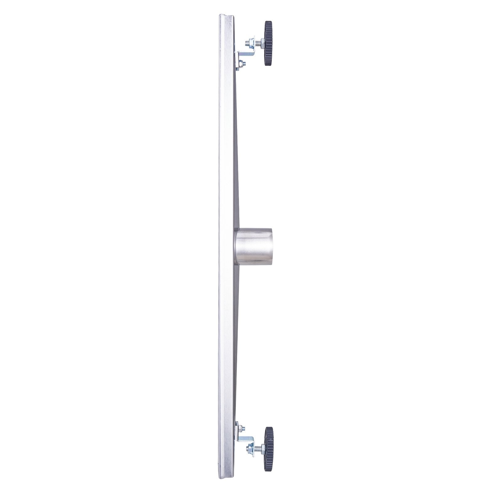 VEVOR 24Inch Linear Shower Drain Offset with Tile Insert Cover,Brushed 304 Stainless Steel Rectangle Shower Floor Drain,Linear Drain with Leveling Feet,Hair Strainer Silver 