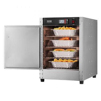 VEVOR Hot Box Food Warmer 4-Tier Concession Warming Cabinet with Water Tray 