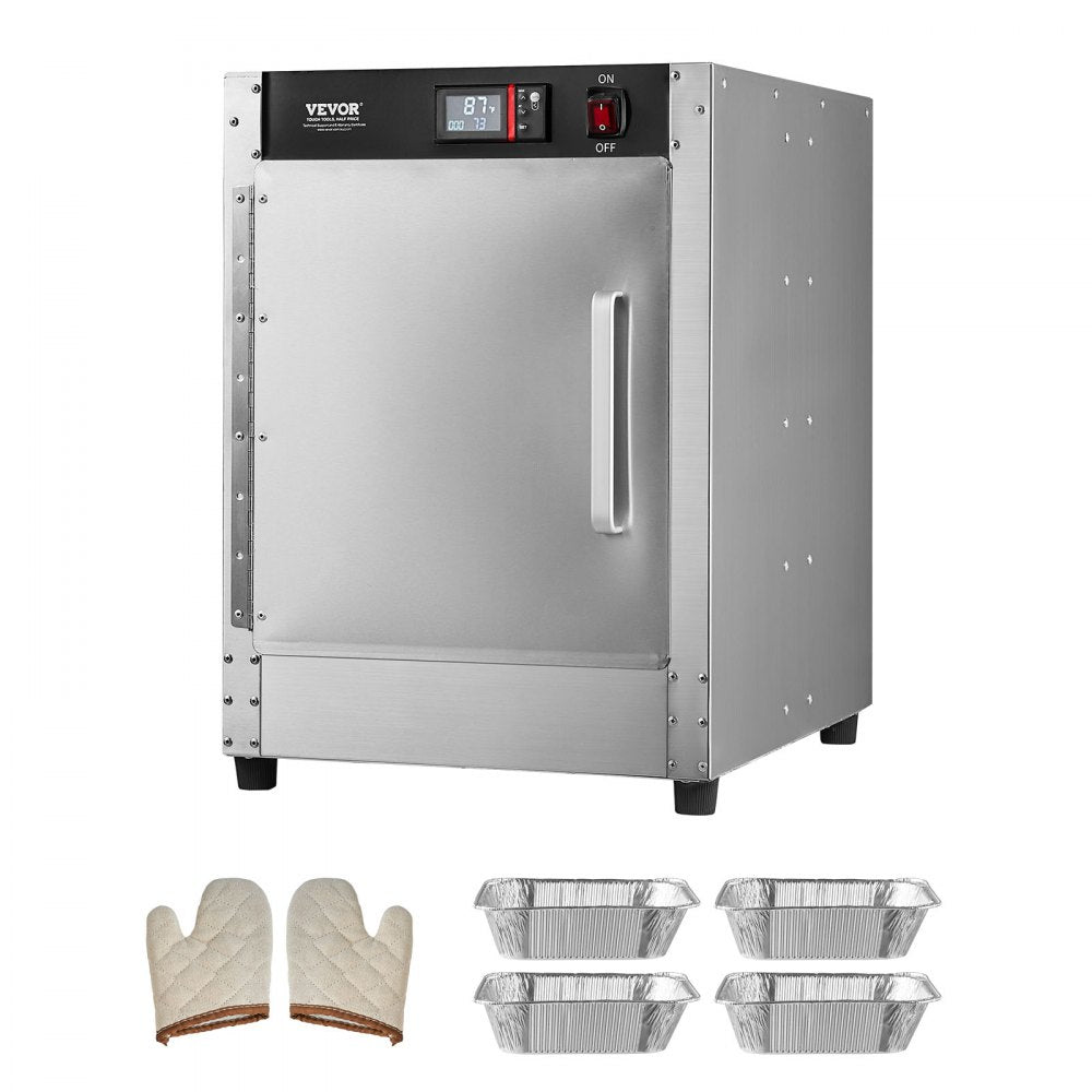 VEVOR Hot Box Food Warmer 4-Tier Concession Warming Cabinet with Water Tray 