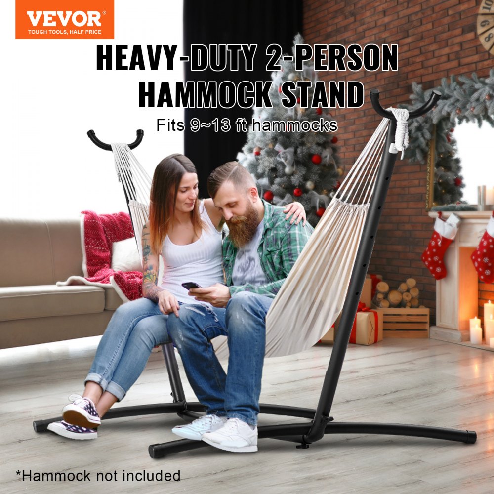 VEVOR Steel Hammock Stand 450lbs Hammock Frame Fits 9.5-12.6ft Hammocks Portable 