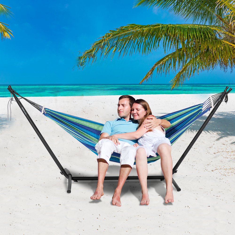 VEVOR Steel Hammock Stand 450lbs Hammock Frame Fits 9.5-12.6ft Hammocks Portable 