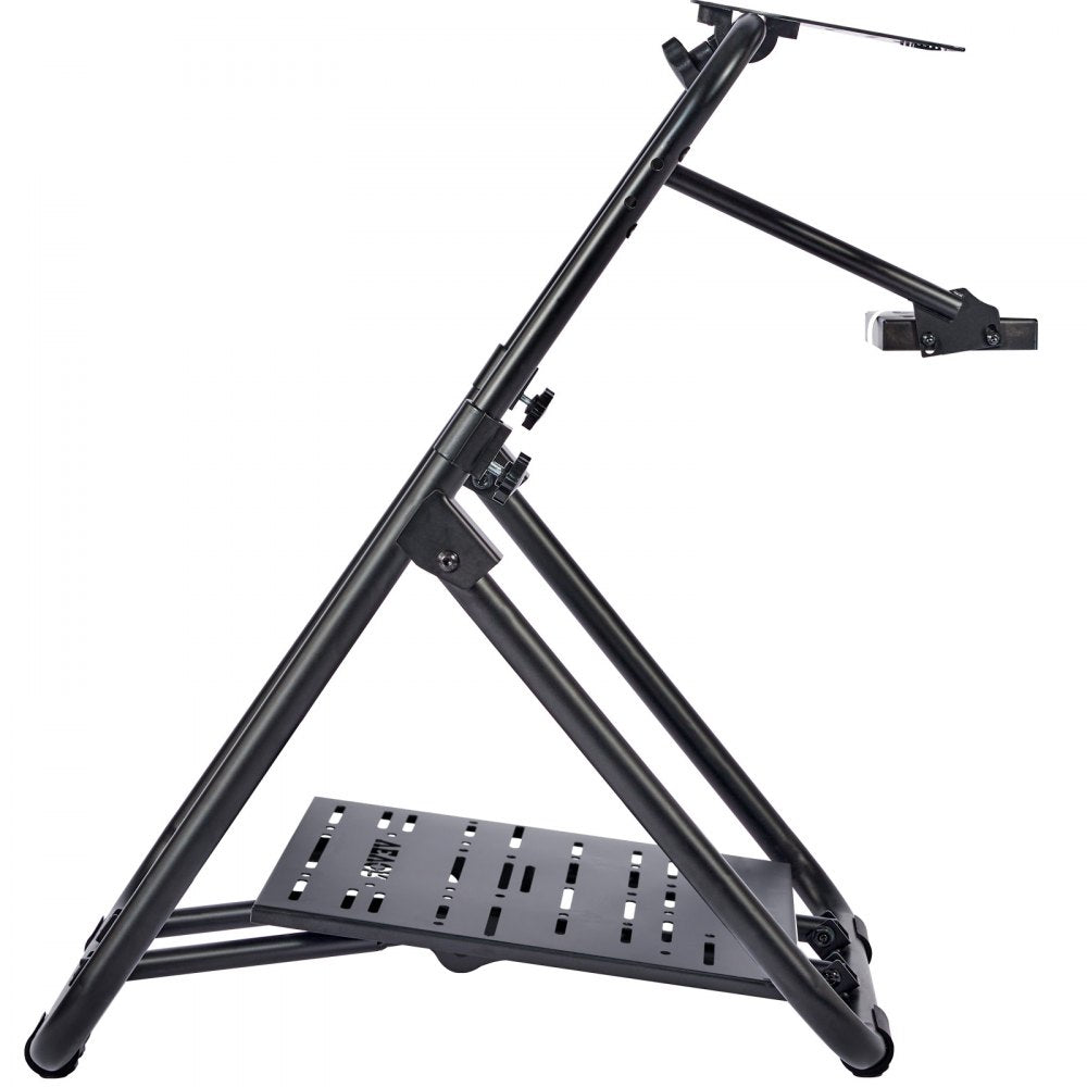 VEVOR Foldable Racing Steering Wheel Stand, Height Adjustable Universal Base Compatible with Logitech & Thrustmaster Racing Wheel and Pedal, Heavy-duty Frame Standard GT/Formula Seating Portable 