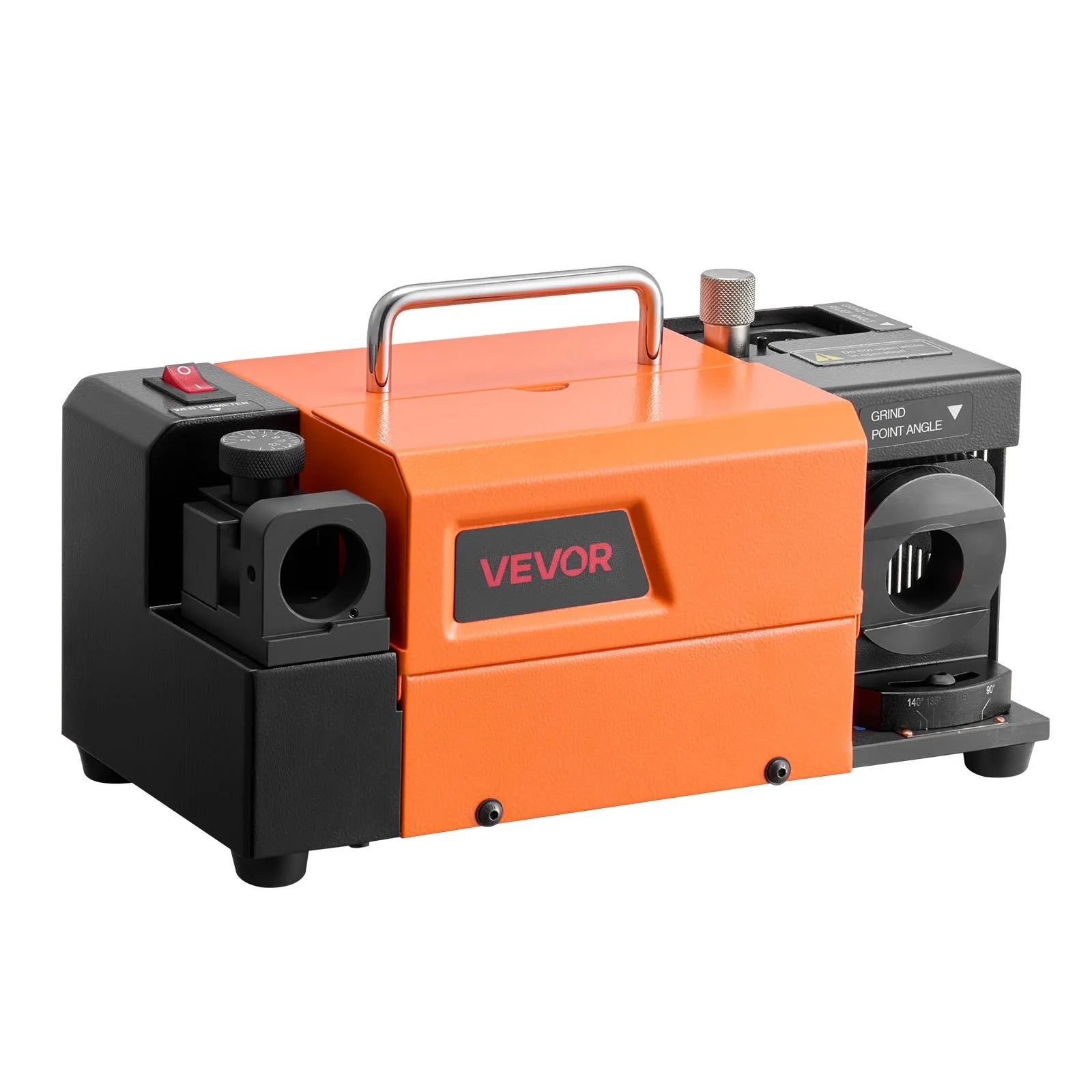 VEVOR Drill Bits Sharpener MR-13A, 3-15mm Drill Bit Grinder Sharpener with 95°-135° Adjustable Point Angle, 5800RPM High Speed Re-Sharpening Machine with 13 Collets & CBN Wheel for Workshops Garages 