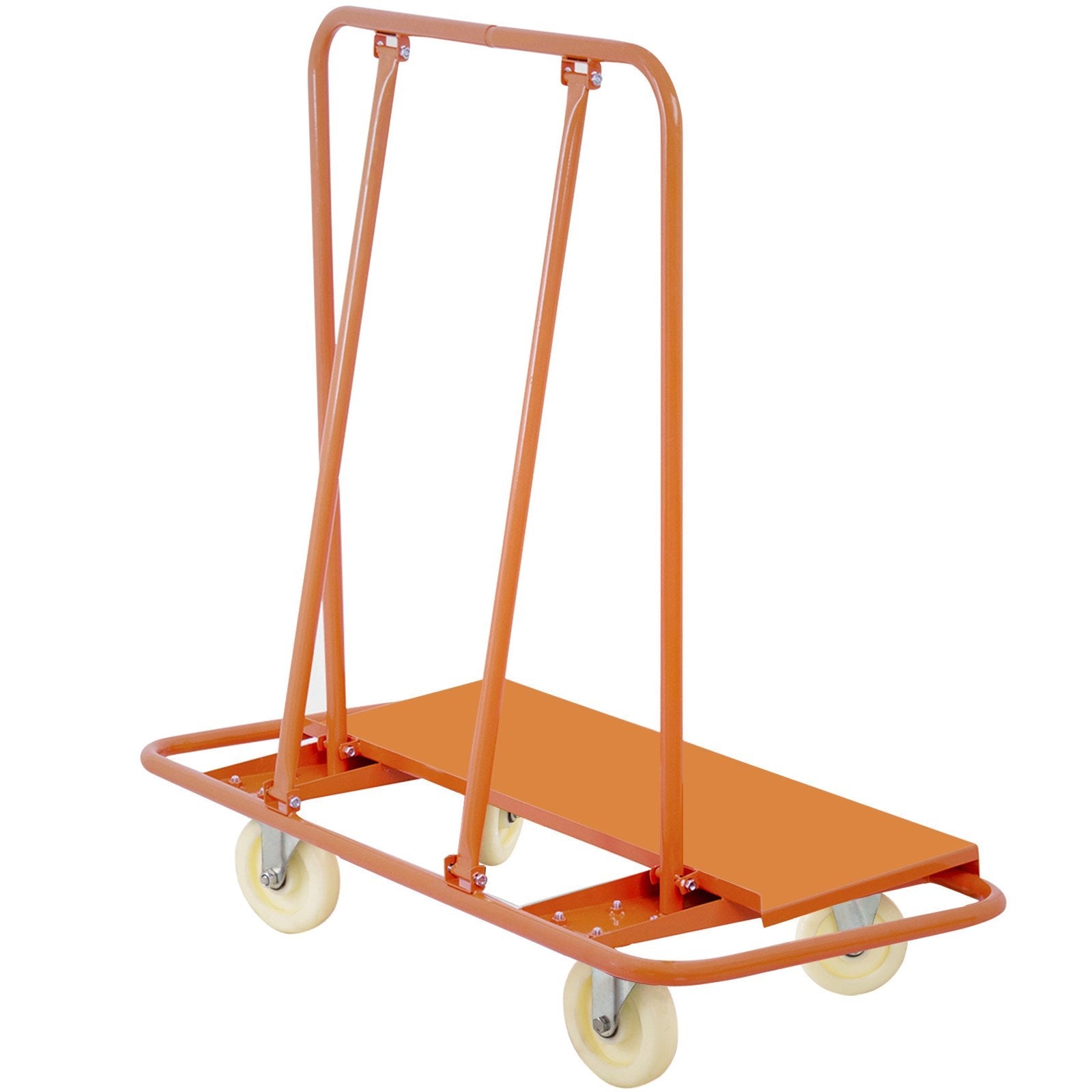VEVOR Drywall Cart 1600LBS Load Capacity Drywall Cart Dolly Handling Sheetrock Sheet Panel Service Cart Heavy Duty Casters 