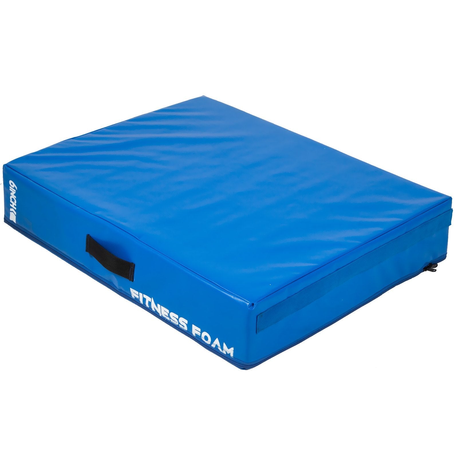 VEVOR 6 inch Barbell Crash Cushion Pads, Weightlifting Protector Falling Pads,Red/Blue/Black Cushioned Foam Mat,for Olympic Weightlifting,One Pair (Blue) 