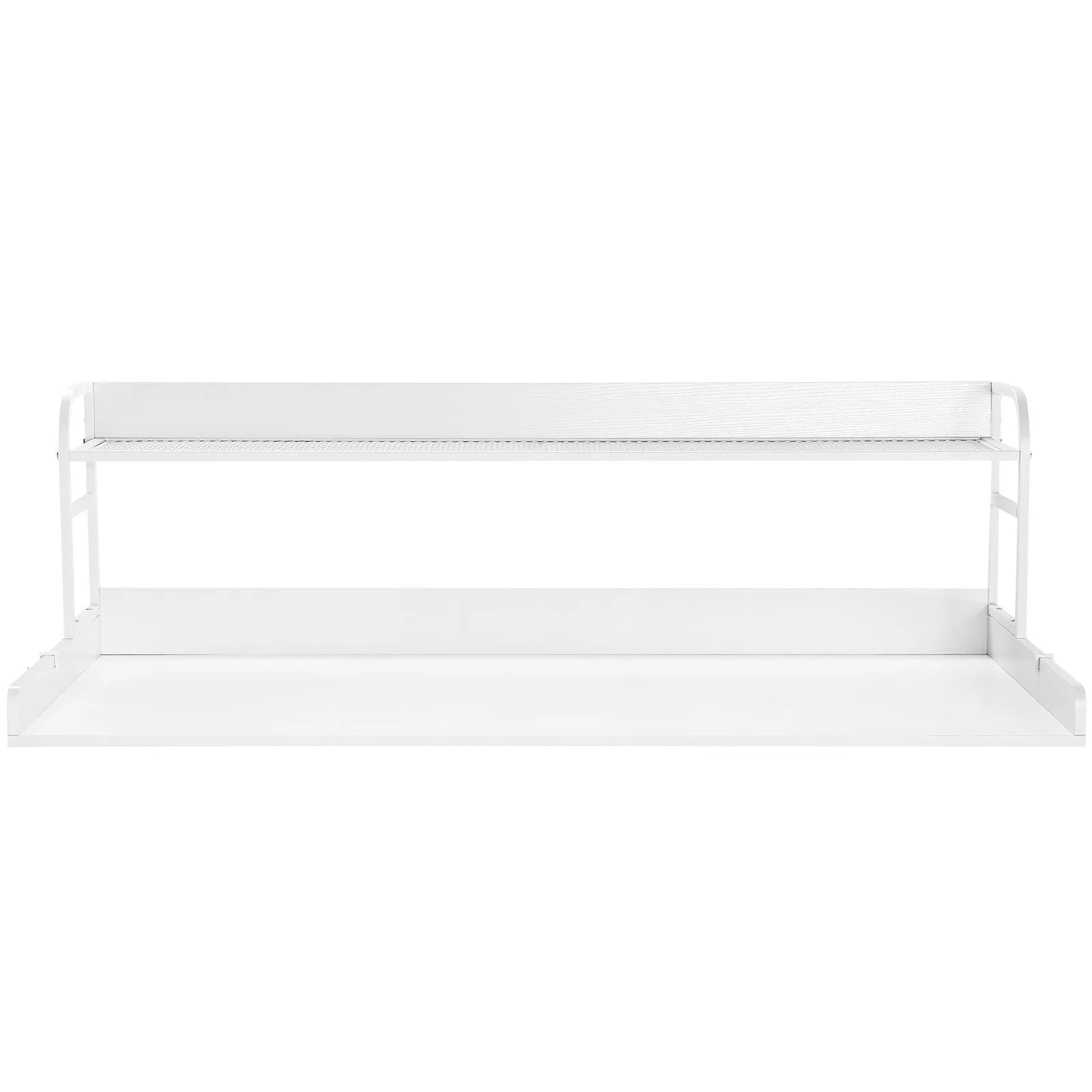 VEVOR Washer Dryer Countertop with Shelf 54"x27" Wooden Washer Dryer Cover White