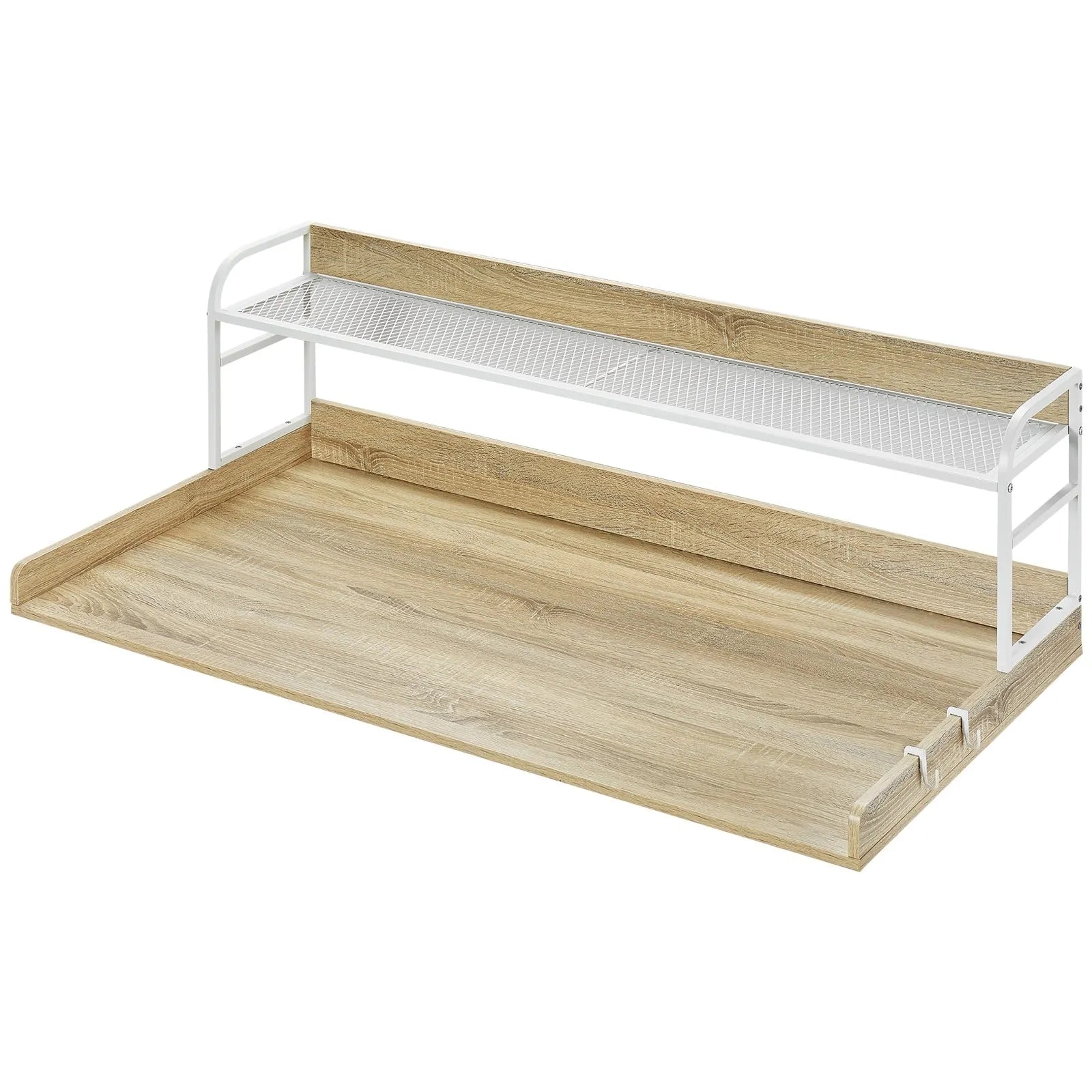 VEVOR Washer Dryer Countertop with Shelf 54"x27" Wooden Washer Dryer Cover Oak