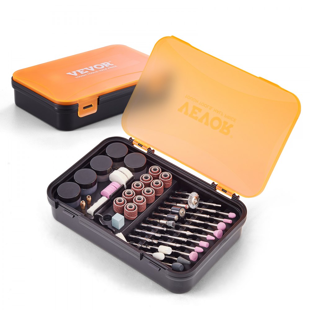 VEVOR Rotary Tool Accessories Kit 357PCS, 1/8" Diameter Shank Power Rotary Tool Accessories Set, Universal Fitment Electric Tool Accessories for Carving, Sanding, Cutting, Drilling, Cleaning, Grinding 