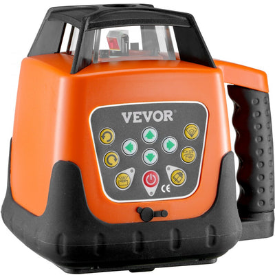 VEVOR Laser Level, 2000ft, 360 Degree Self Leveling Green Cross Line Laser, 5 Rotation Speeds & 4 Scanning Angles Adjustment, IP66 Waterproof Remote Control Manual Self-leveling Mode, Battery Included 