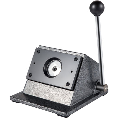VEVOR Graphic Punch Die Cutter 1-1/4"/32mm Round Punch Die Cutter Cast Iron Manual Graphic Punch Press Button Badge Maker 0.05"/1.5mm Cut Thickness Graphic Die Cutter with Steel Blade for Badge Making 