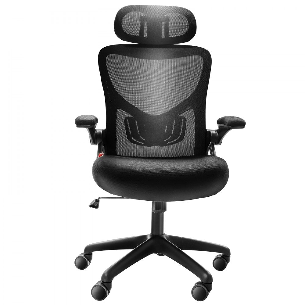 VEVOR Office Chair with Adjustable Lumbar Support, High Back Ergonomic Desk Chair with Adjustable Headrest, 2D Armrest, Ergonomic Office Chair Backrest, Computer Chair for Home Office 