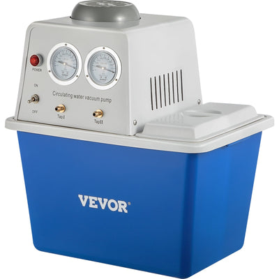 VEVOR Lab Multi-Purpose Water Circulating Vacuum Pump,15L, with 2 Off-Gas Taps,Stainless Vacuum Pump 180W 110V,Anti-Corrosion Pump Lab Chemistry Equipment 