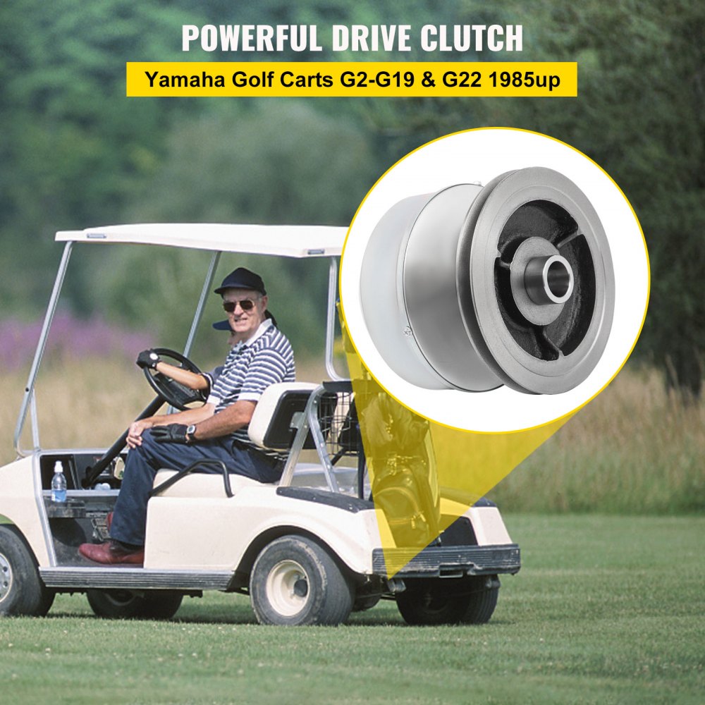 VEVOR G2-G22 Drive Clutch Compatible With Yamaha Golf Cart 1985+ G2 G8 G9 G14 G16 G22 4 Cycle Carts Gas Golf Cart 1985 Up 