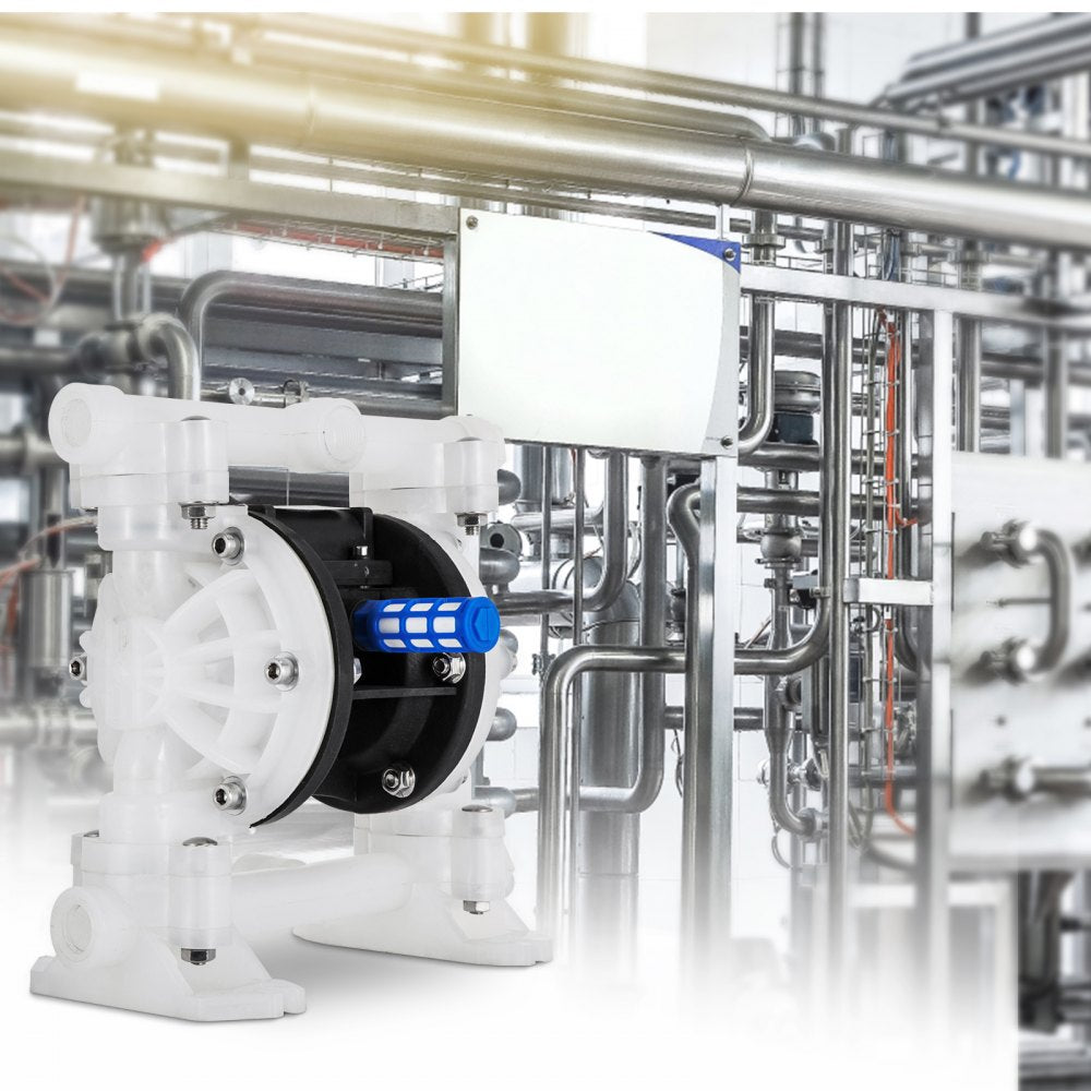 Air Double Diaphragm Pump 7 GPM With 1/2Inch Inlet And Outlet 
