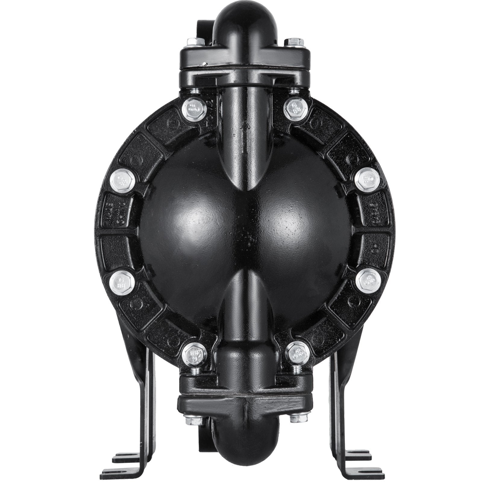 VEVOR Air-Operated Double Diaphragm Pump, QBY4-25L F46 35 GPM 1 Inch Inlet And Outlet, Max 120 PSI, NPT1/2 inch Air Inlet, Corrosion-Proof Aluminum Dual Diaphragm Air Pump for Chemical Industrial Use 