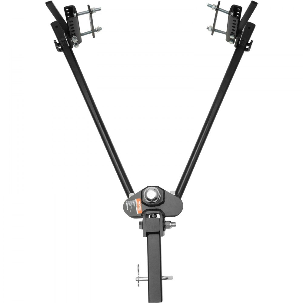 VEVOR Weight Distribution Hitch, 1,500 lbs Weight Distributing Hitches Kit with Sway Control for Trailer, 2-In Solid Steel Shank, 2-5/16 in Alloy Steel Ball, Powder Coated Load Leveling Hitch, Black 