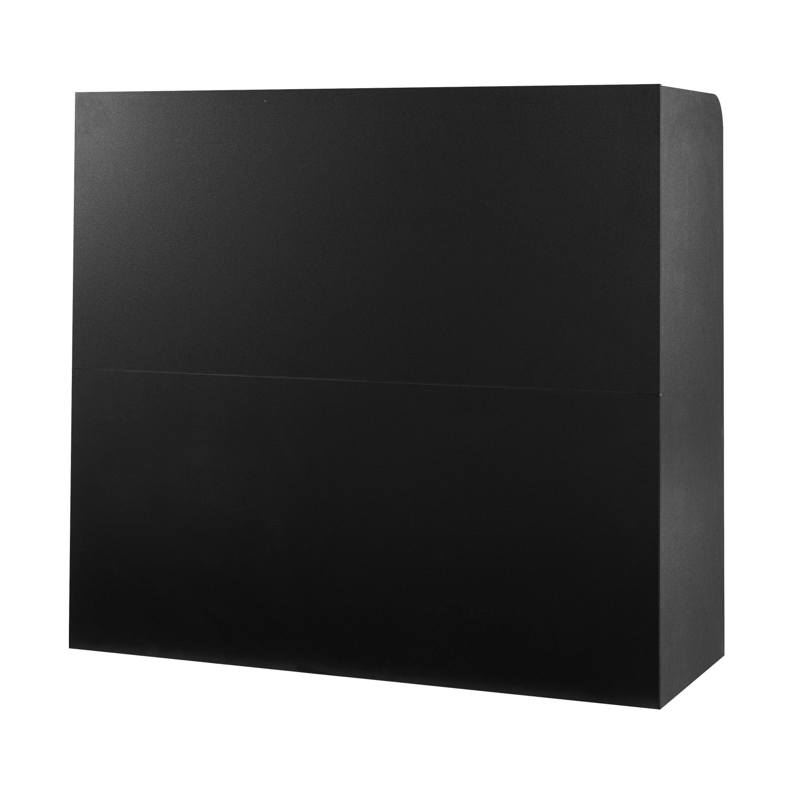 VEVOR Reception Desk Rectangular Front Counter Table 47.24 in Black Office Table 