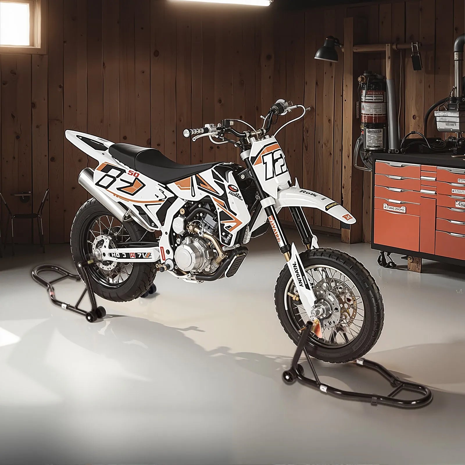 VEVOR Motorcycle Front & Rear Stand Lift 1100 lbs Spoolift Paddock Swingarm Arm