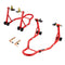 VEVOR Motorcycle Front & Rear Stand Lift 850lb Spoolift Paddock Swingarm Arm Red